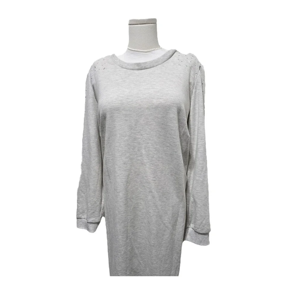 $99‎ NWOT BLUE ORCHID long sleeve dress Plus 2X grey silver heathered